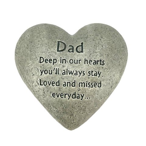 Gerson Dad Memorial Stone full view for indoor or outdoor display.