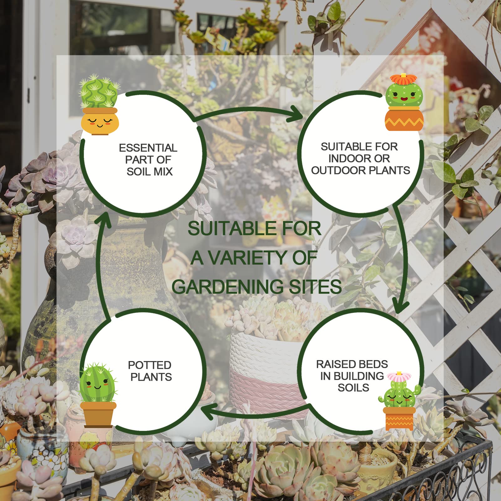 Gerta vermiculite enhances moisture balance for thriving houseplants.