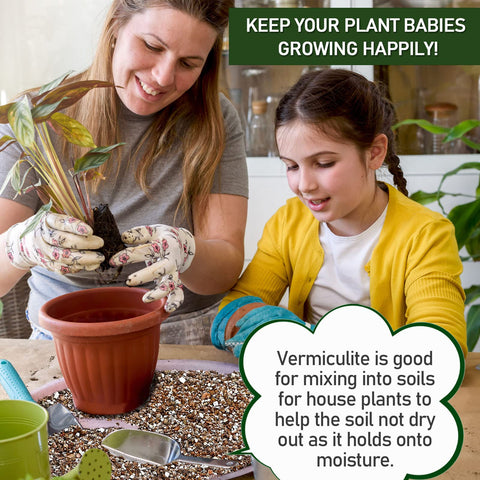 Gerta coarse-grade vermiculite aeration enhances soil texture.