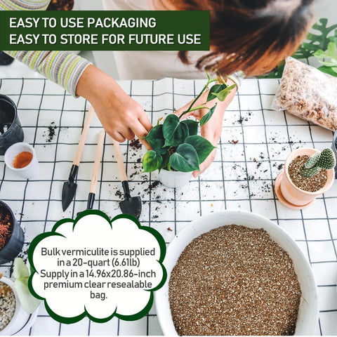 Gerta vermiculite seedling top dressing aids germination.