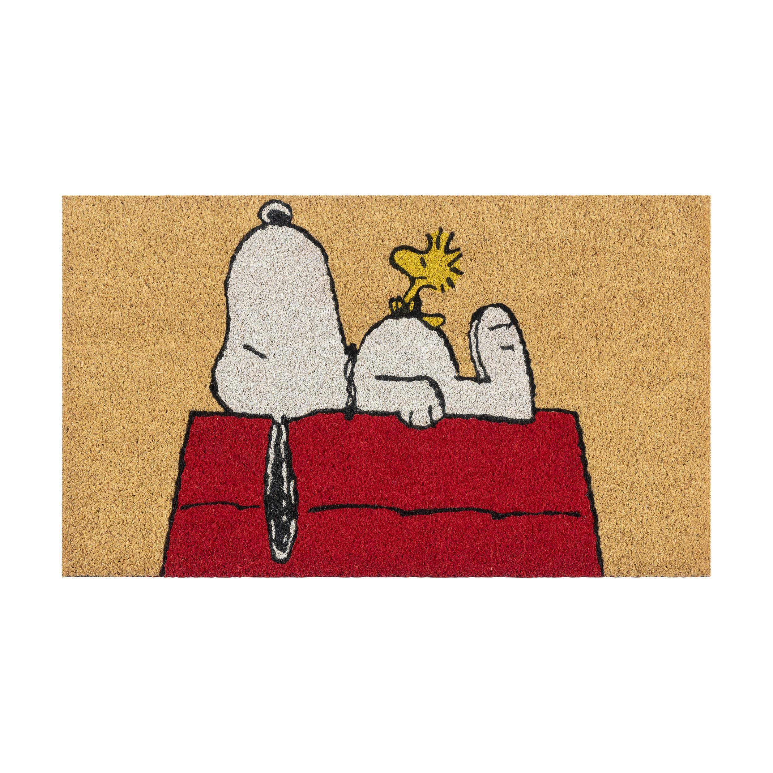 Gertmenian Peanuts coir mat for indoor outdoor use, easy to clean