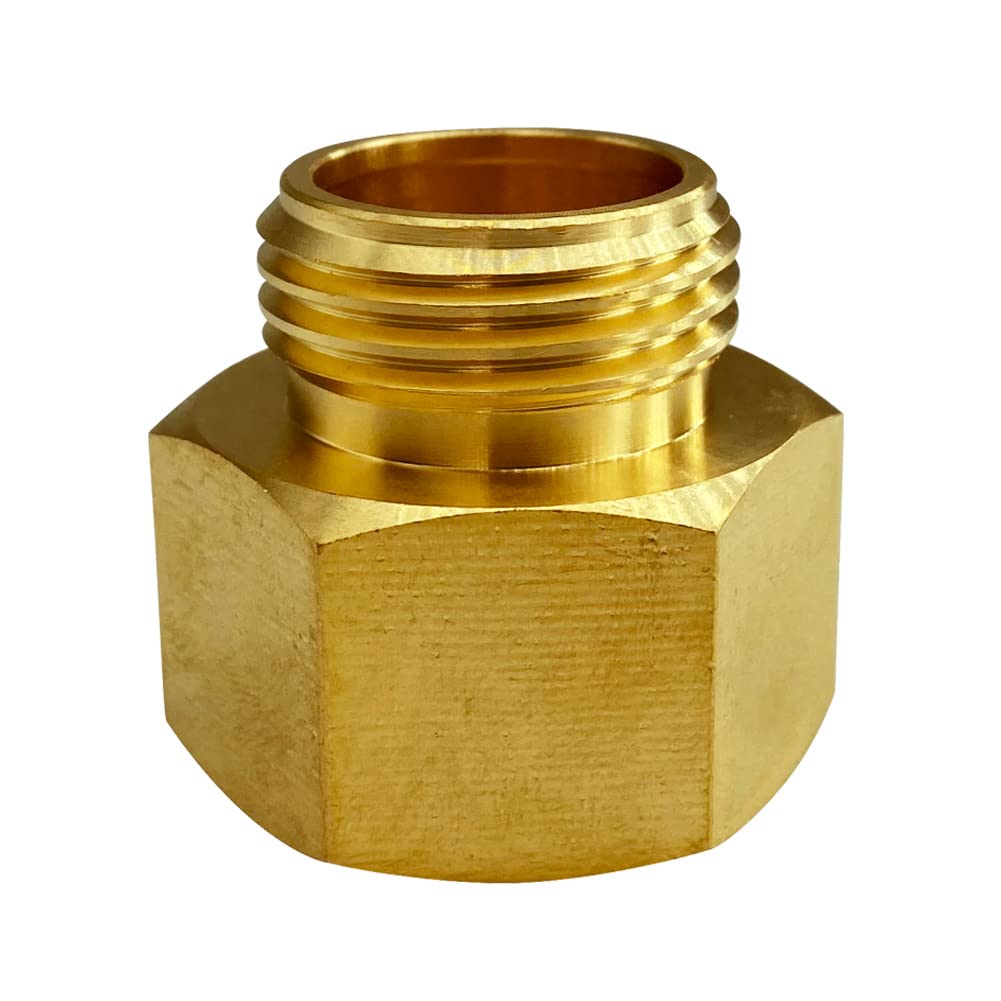 Close-up of solid brass body showing corrosion resistance