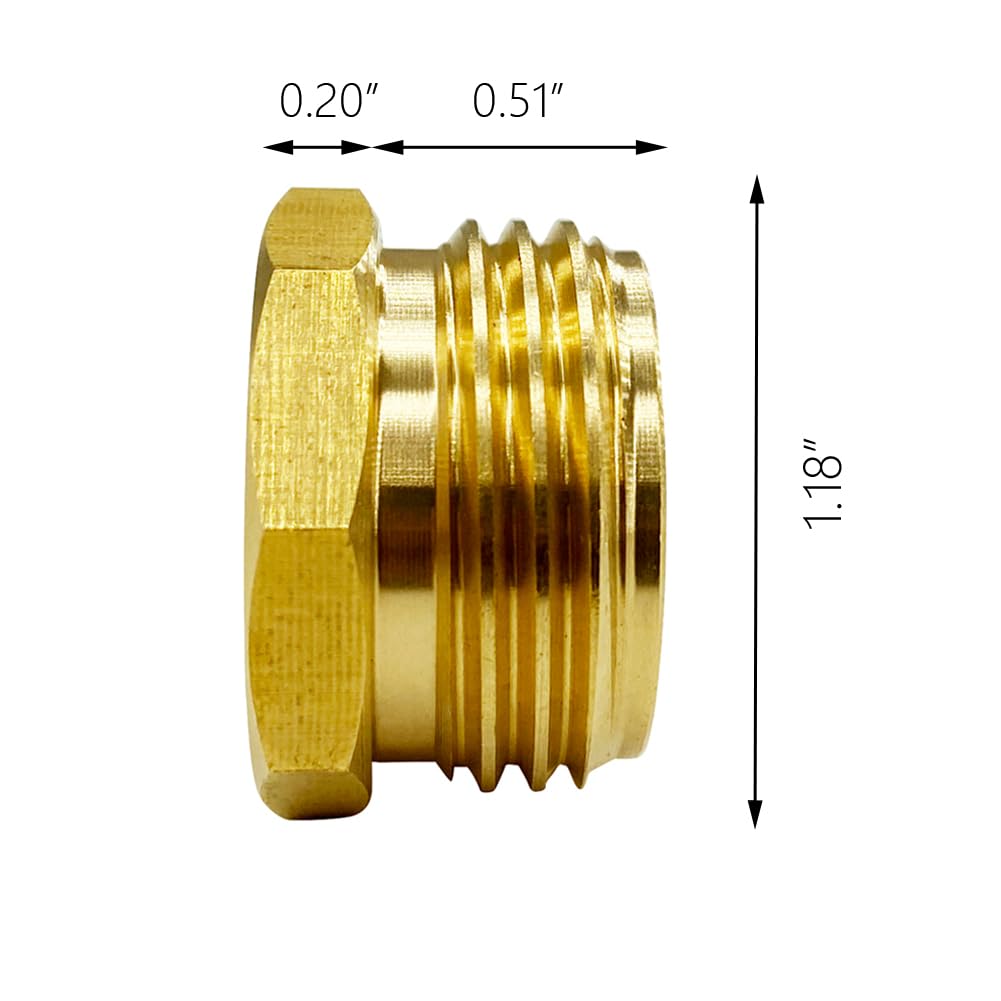GESHATEN brass garden hose adapter pack ready for quick repairs.