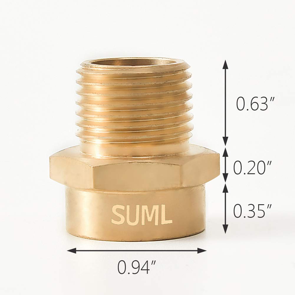 Geshaten brass thread detail showing corrosion resistance for long-term use.