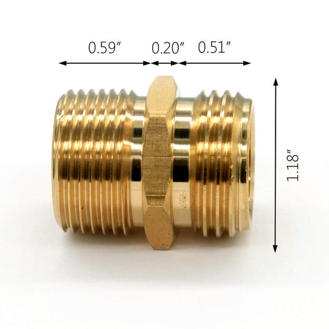 GESHATEN brass threads detail highlights secure, no-leak potential in fittings.
