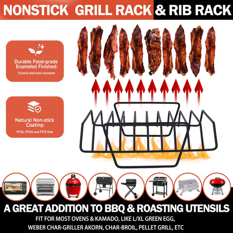 GESTONE compact rack design saves space in ovens and pan.