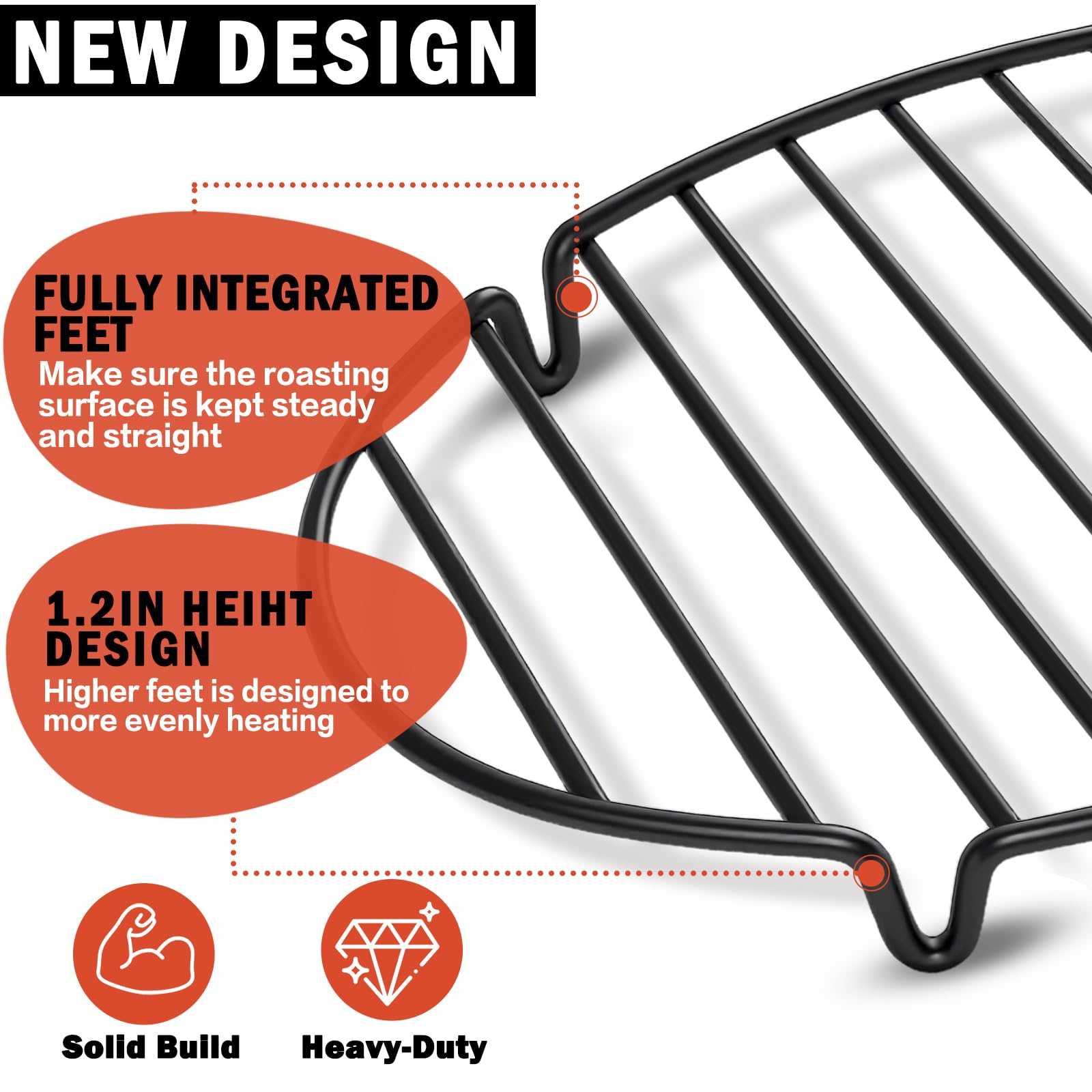 Gestone easy-release coating helps food lift cleanly for roasting, baking, and cooling without residue.
