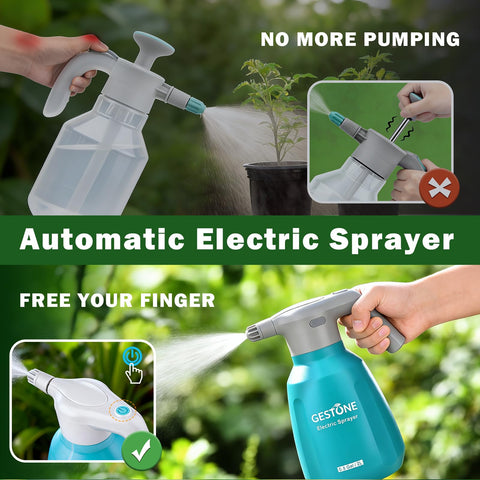 GESTONE battery charging port highlights quick Type-C recharge for ready garden tasks.