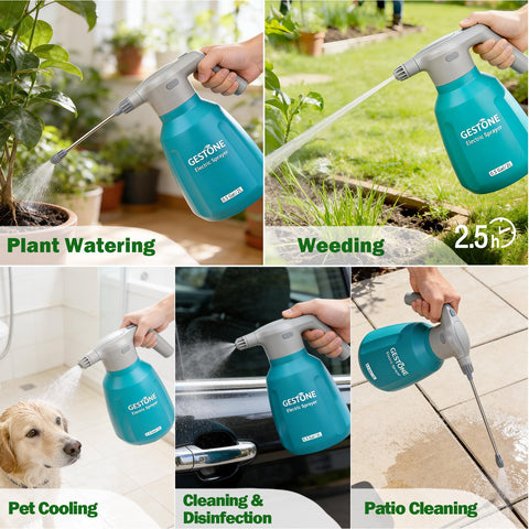 GESTONE spray offers both mist and direct stream for plants and cleaning tasks.