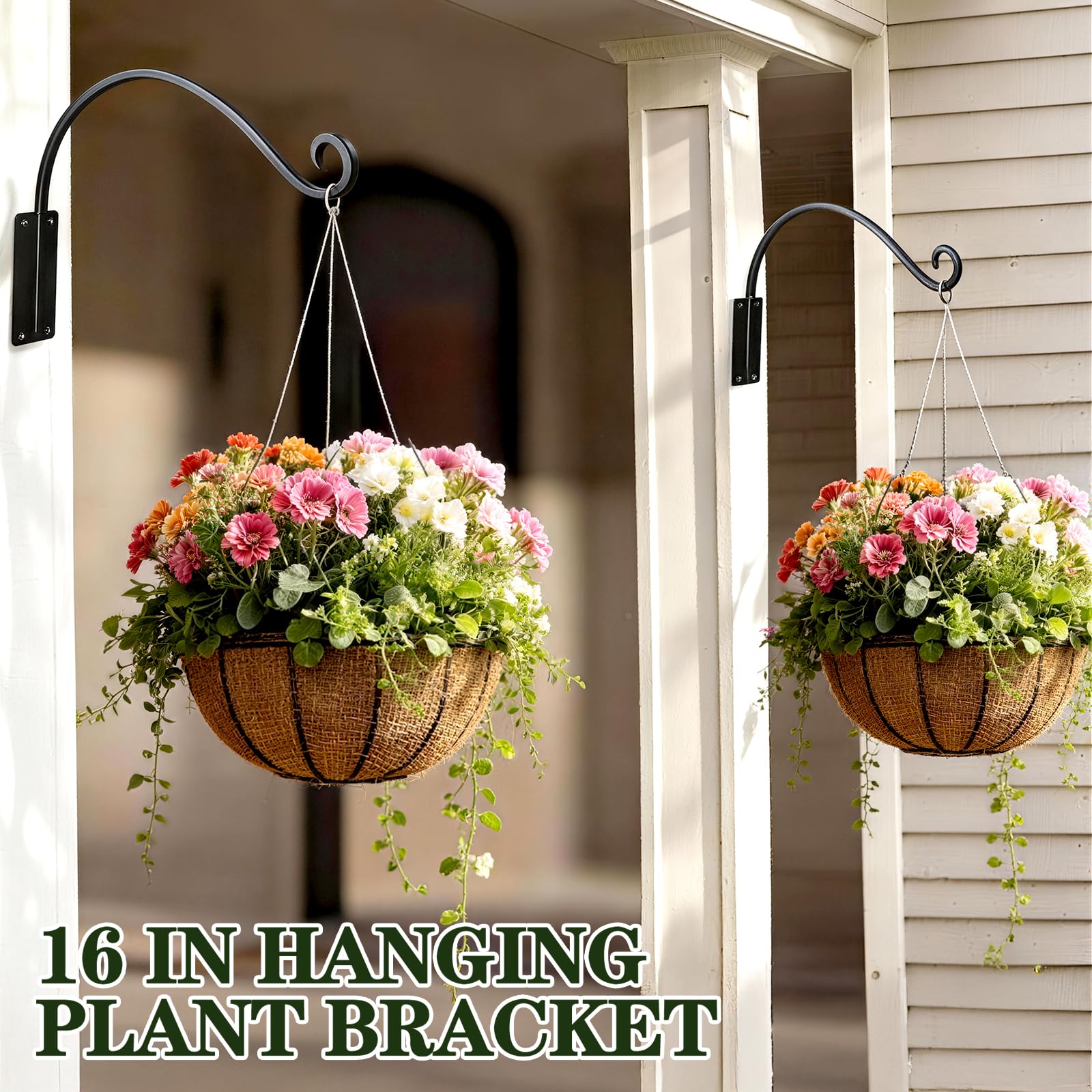 GESTONE spiral hook design prevents swinging and protects delicate decor.