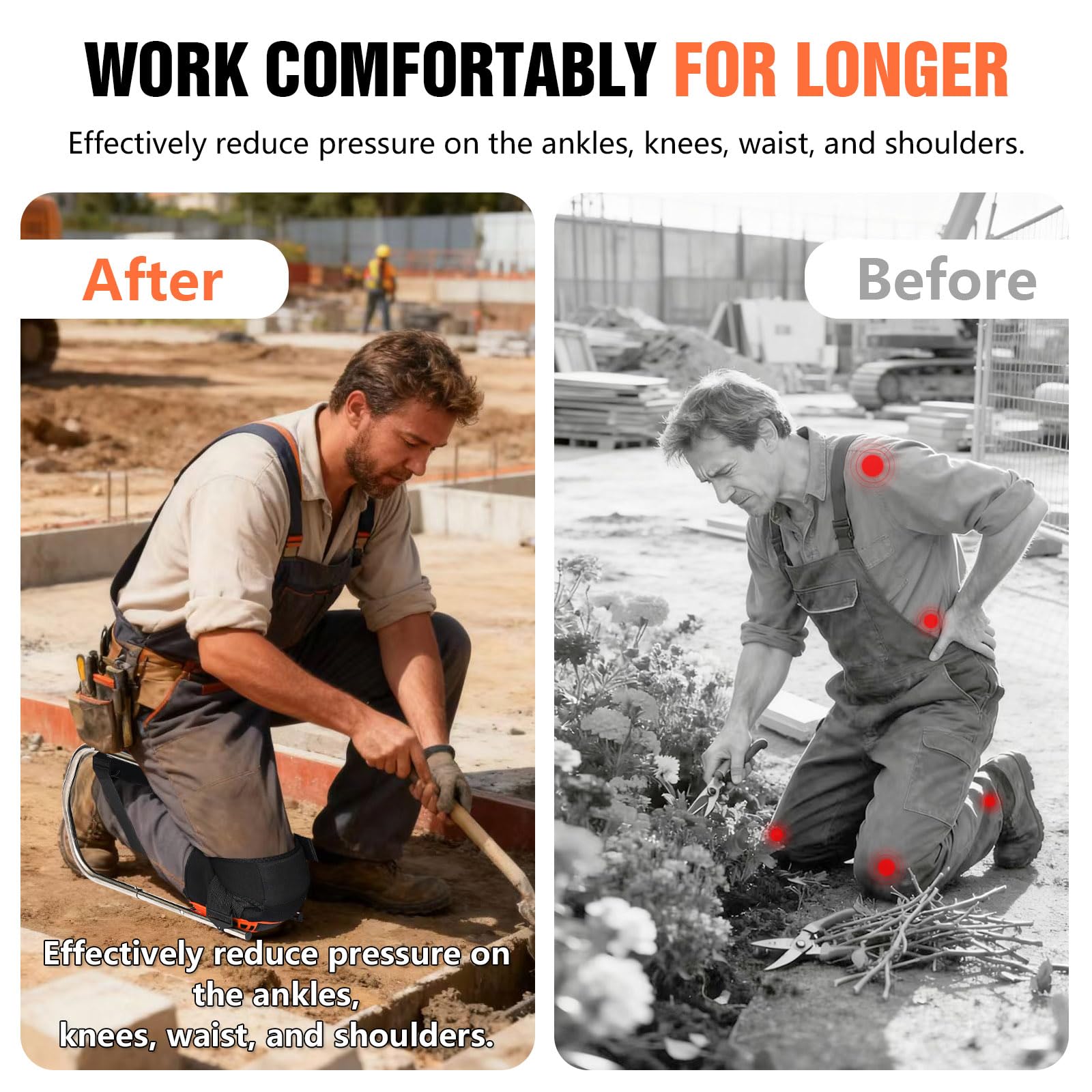 GESUNDTEK lightweight frame enables easy transport around the job site.
