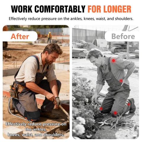 GESUNDTEK lightweight frame enables easy transport around the job site.