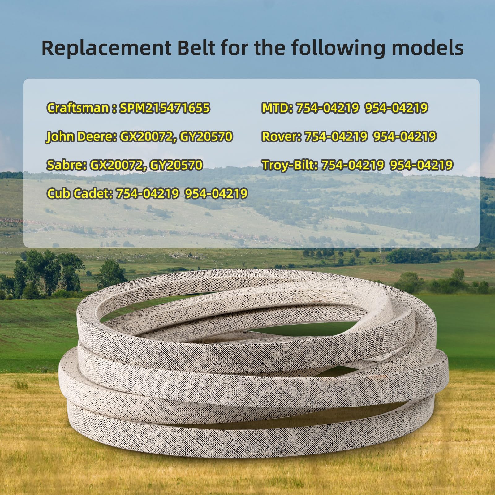 Gesyesor belt compatibility with Craftsman Sabre Cub Cadet for versatile lawn care