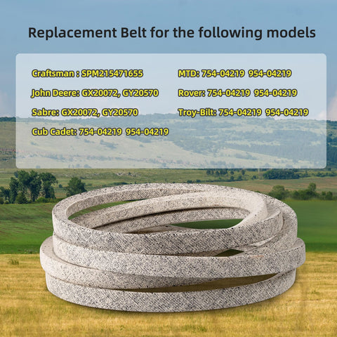 Gesyesor belt compatibility with Craftsman Sabre Cub Cadet for versatile lawn care