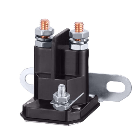 Gesyesor starter solenoid copper-studs close-up emphasizes strong electrical connections.