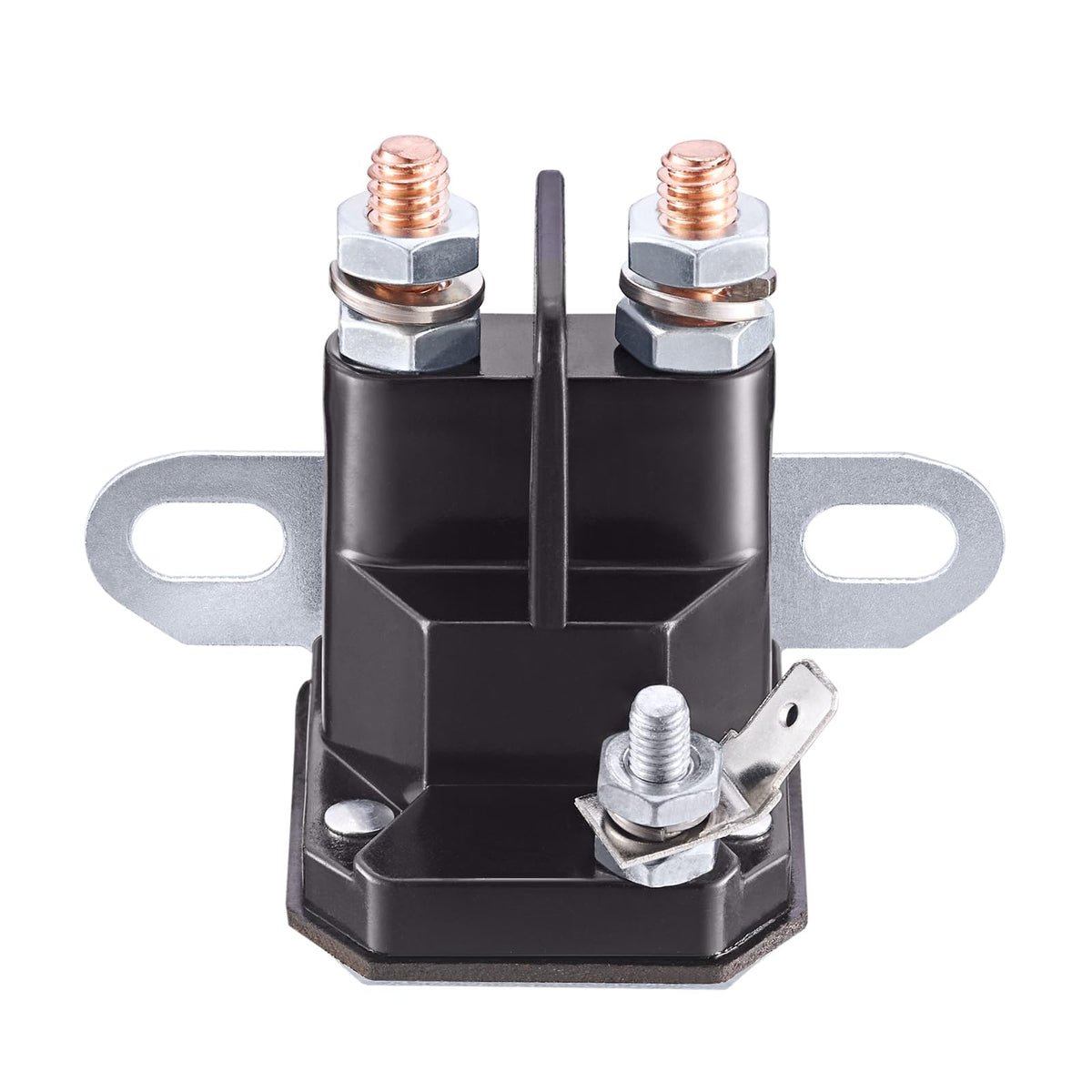 Gesyesor starter solenoid front view for reliable lawn mower starting and easy replacement.