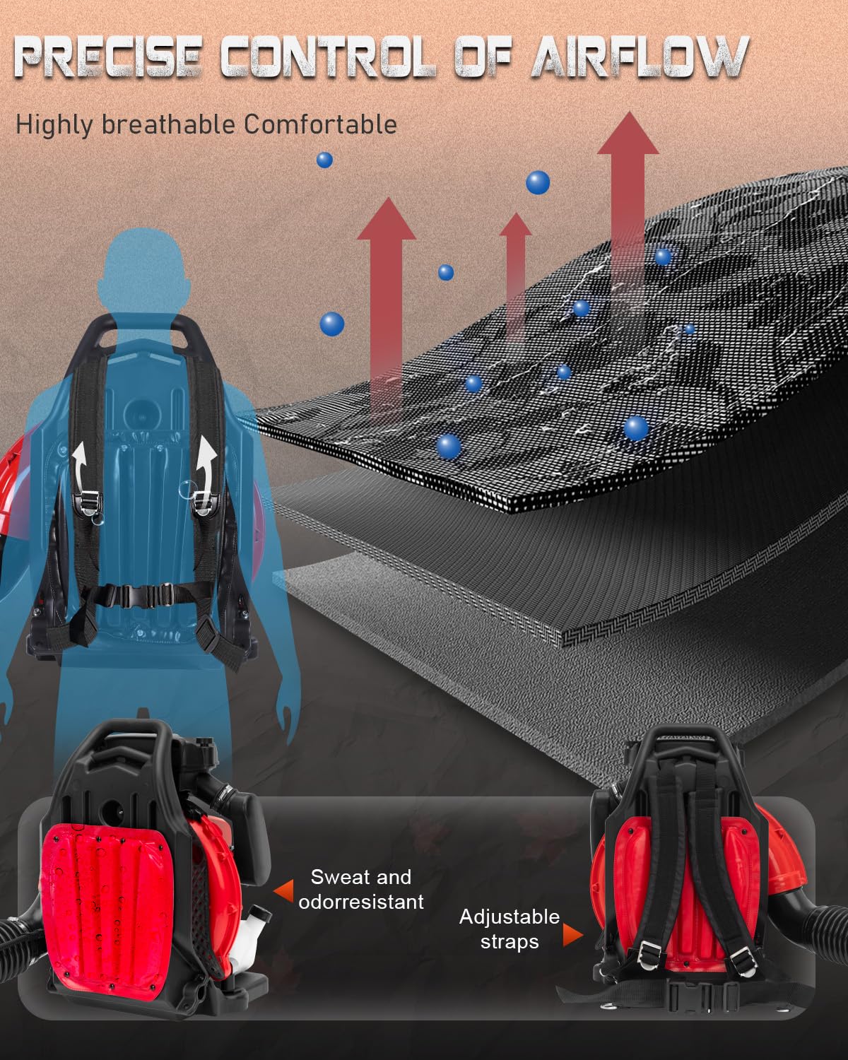 Getell GB657 Pro comfort backpack design supports all-day use with ergonomic balance.