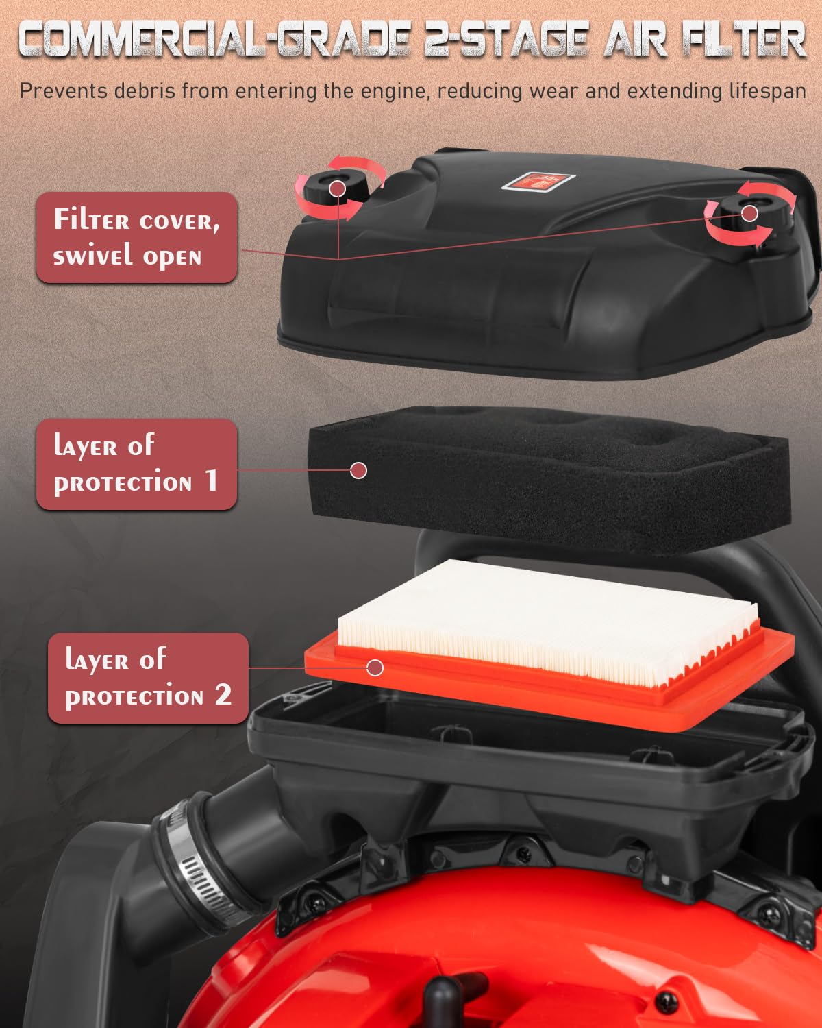 Getell GB657 Pro cruise-control technology maintains steady airflow during long cleanup sessions.