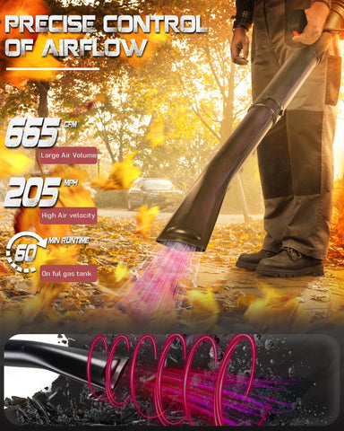 Getell GB657 Pro fuel tank 1.7L enables extended operation with fewer refuels.