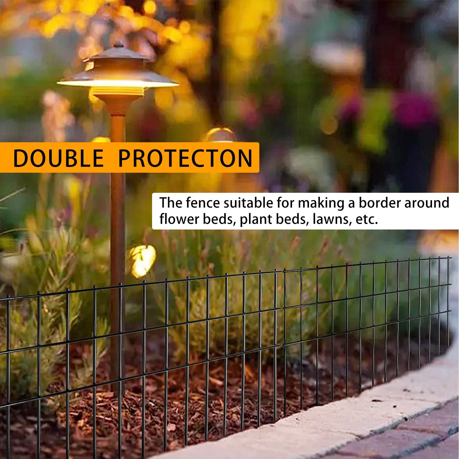 Getlay border fence for flower beds keeps beds neat