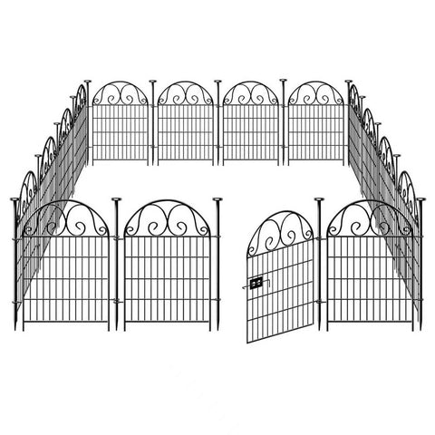 Getlay tall garden fence close-up highlights rust-resistant metal wire outer frame.