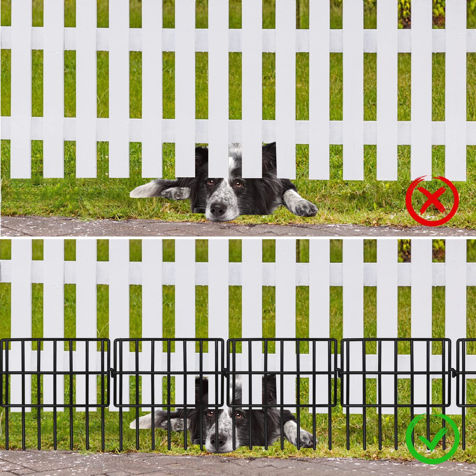 Getlay easy-install no-dig fence supports temporary or permanent setups.