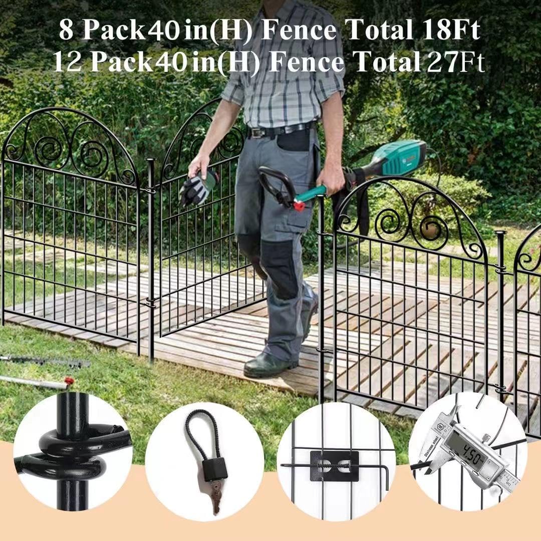 Getlay fence close-up shows 1.6-inch spike spacing for animal deterrence.