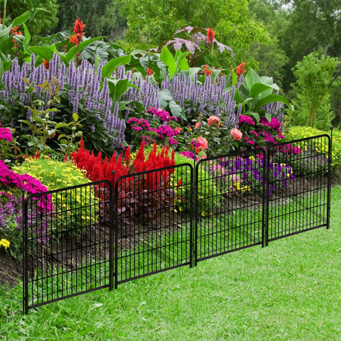 Getlay garden fence modular design allows forming square, rectangle, or circular layouts.