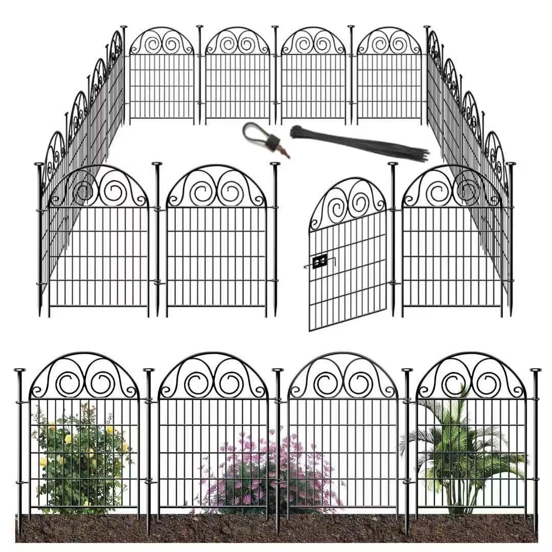 Getlay tall garden fence assembly demonstrates easy yard setup for borders.