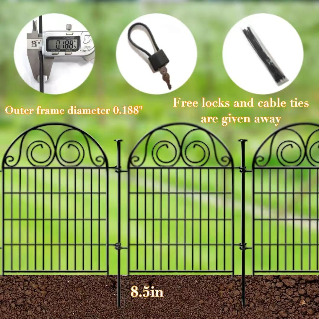 Getlay tall garden fence door provides easy access while keeping animals out