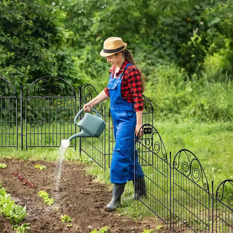 Getlay outdoor fence used in yard to create a safe play area for pets
