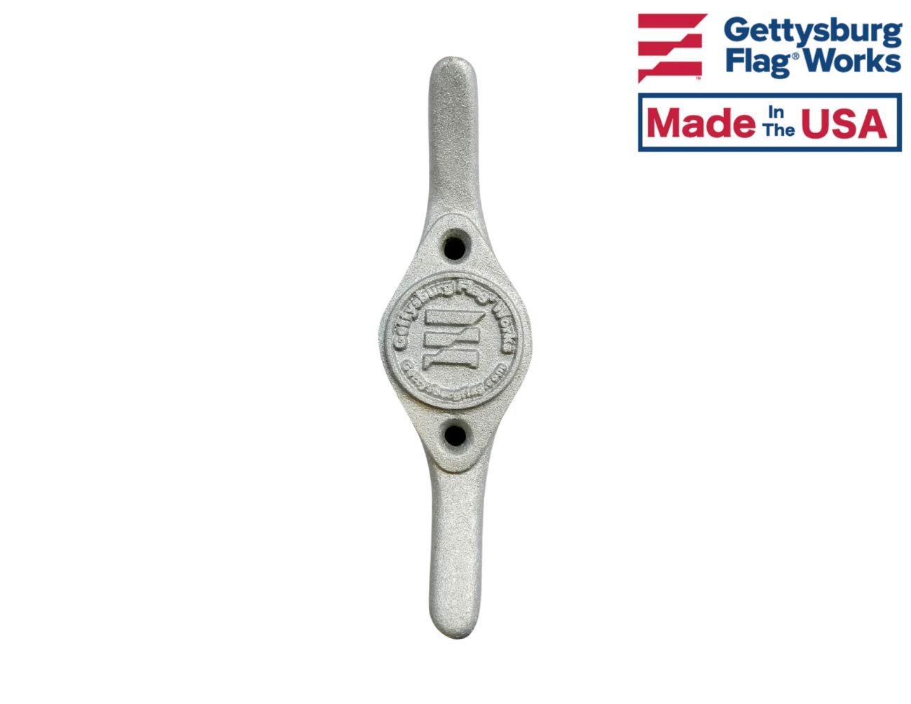 Gettysburg Flag Works 9in cleat side installation showing mounting compatibility.