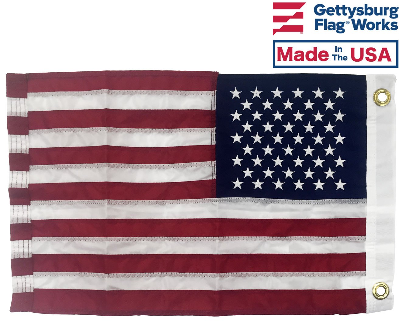 Gettysburg Flag Works made in USA materials emphasize quality and domestic sourcing.