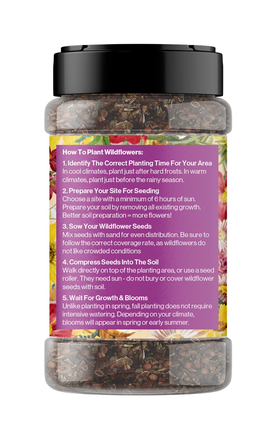 GevaGrow no-mess seed shaker packaging for easy planting.