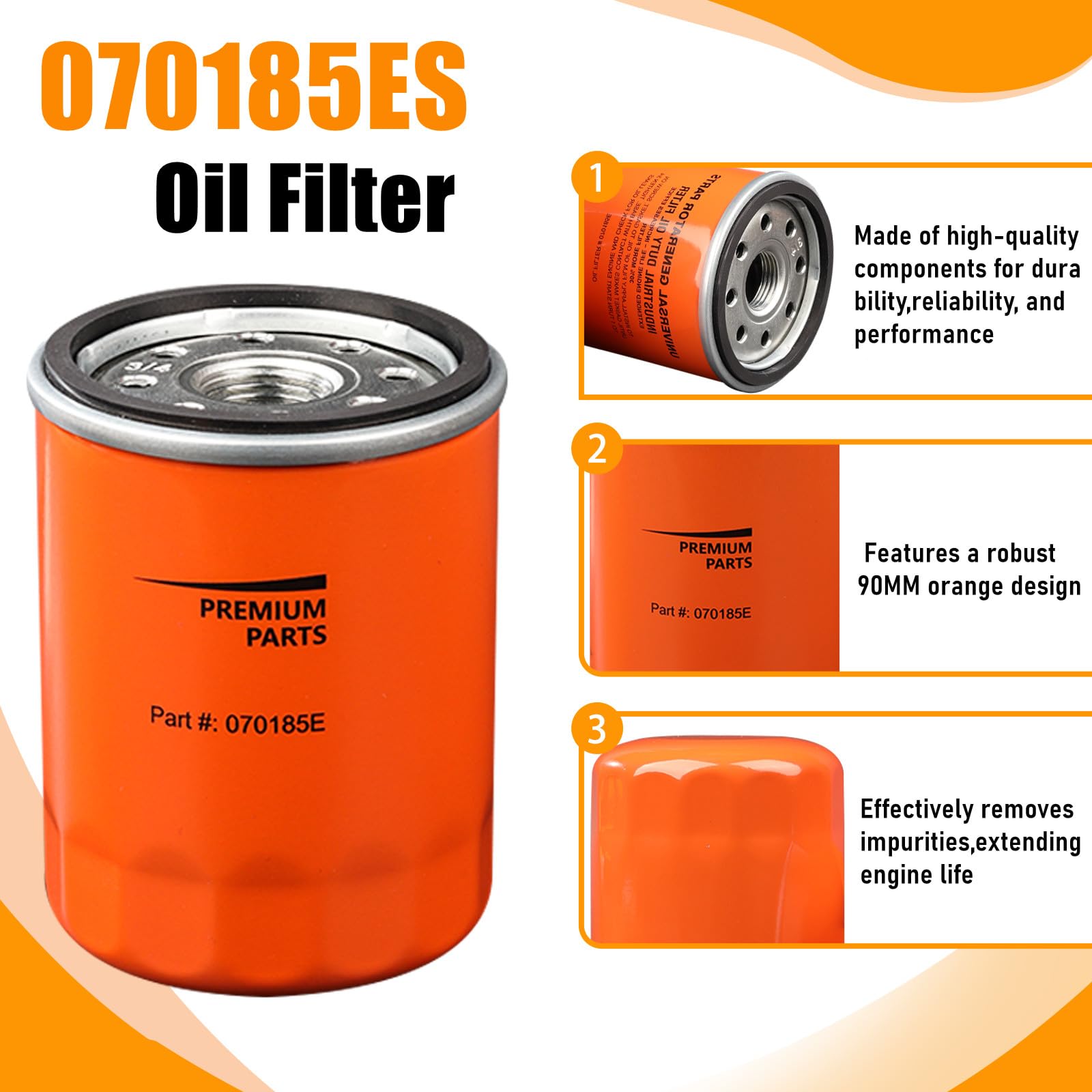 Gewxgzo 6485 spark plugs included for reliable ignition in 999cc engines.
