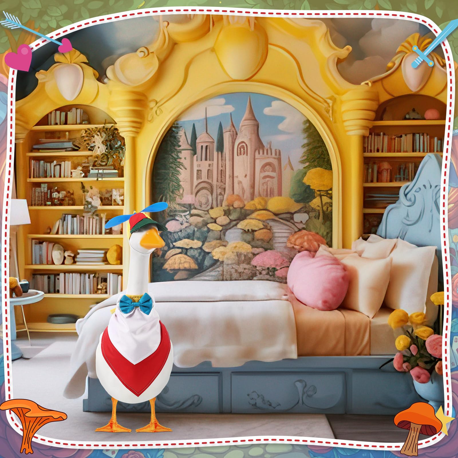 Geyoga easy-to-wear goose costume enables quick seasonal decorating