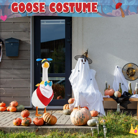 Geyoga goose outfit enhances garden decor and doubles as a gift option