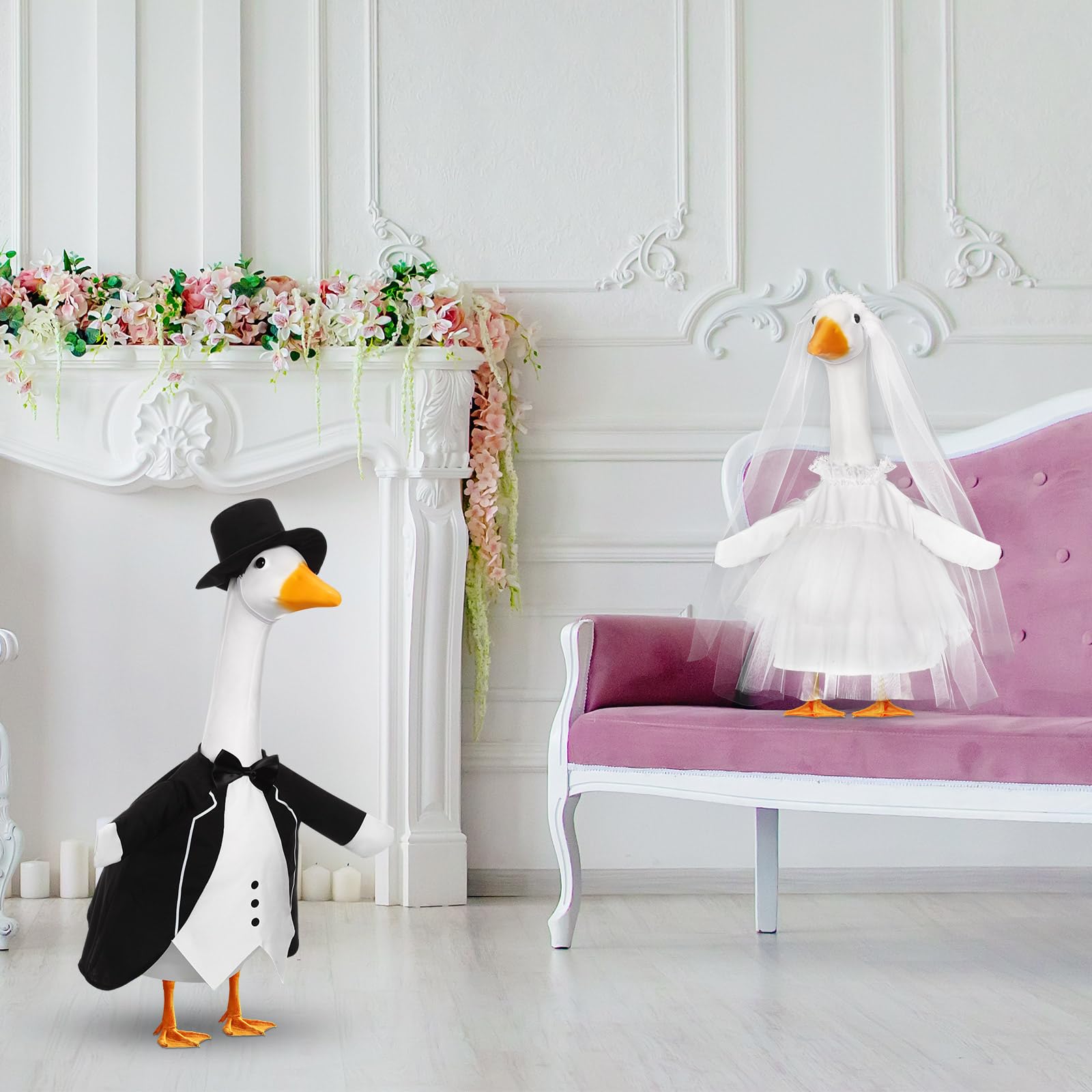 Geyoga porch goose wedding decor collection for yard celebrations.