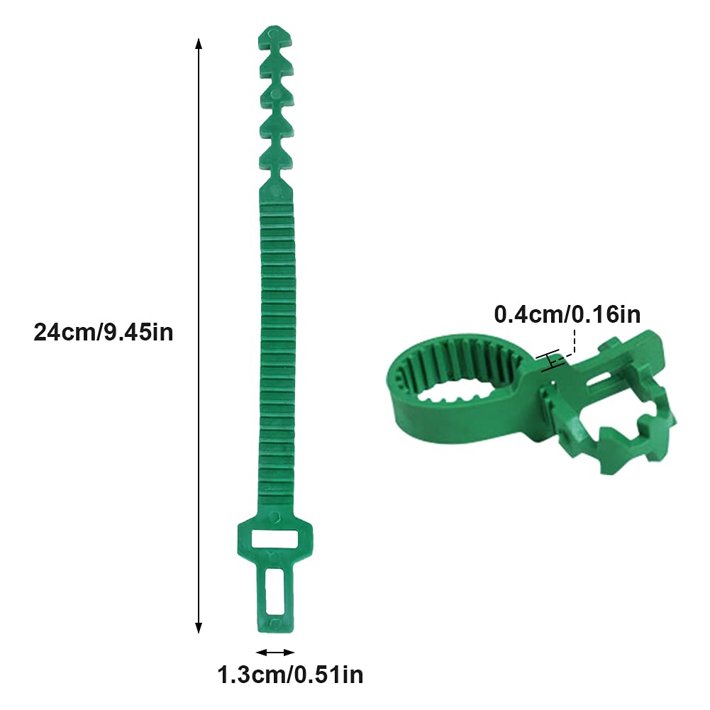 GEZICHTA vine and tree support ties secure tomato plants without bark damage