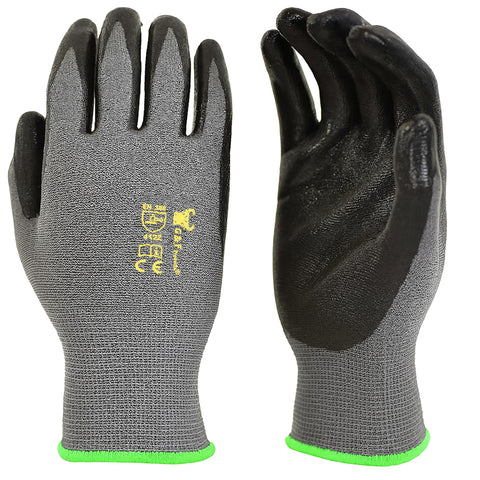 G & F gloves 6-pairs micro-foam coating front view for strong grip