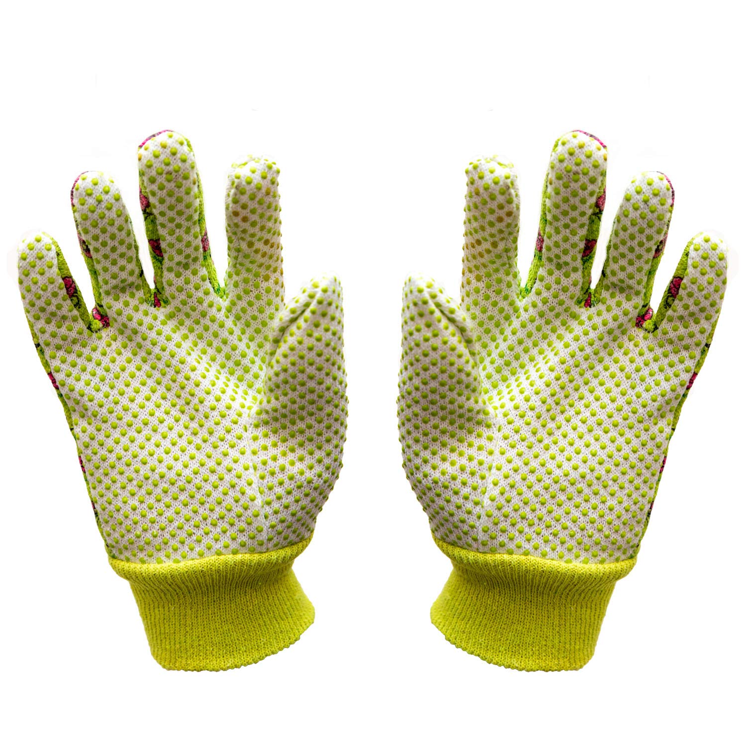 G & F Products 1852-3 PVC dots palm enhance grip for wet soil tasks.