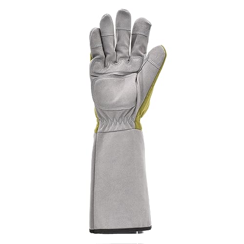 G & F Florist Pro gloves thorn protection guards wrists during pruning.