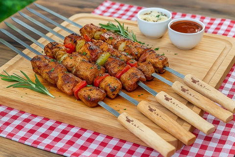 G & F Products hardwood handles provide secure grip during turning outdoors.