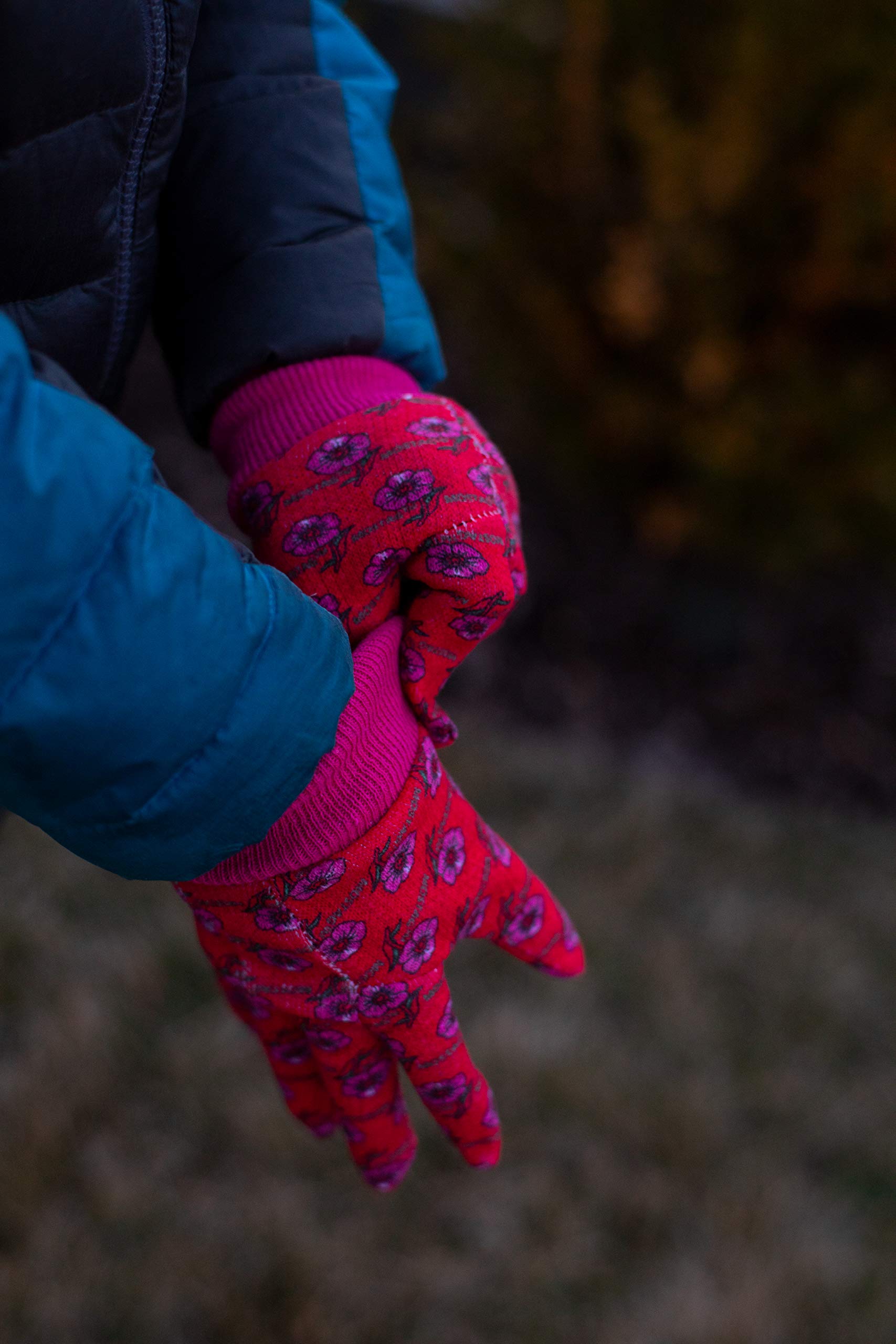 Dirt-resistant finish helps keep hands clean after activities