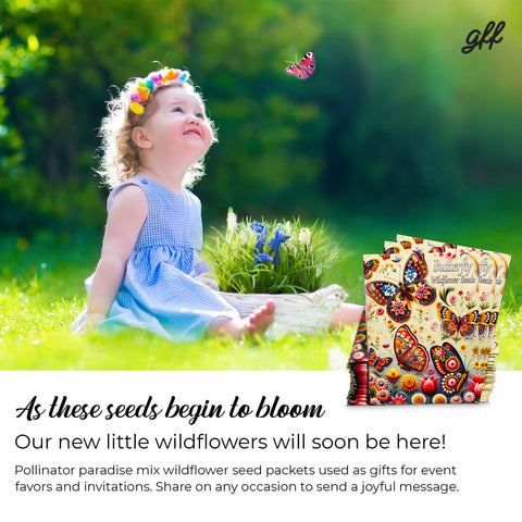 GFF Grass Flip Flops vibrant wildflower seeds attracting pollinators in gardens