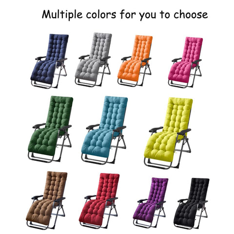 Gfgift lounge chair cushion grey with six ties for secure attachment.