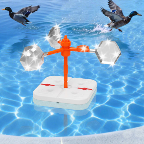 GFYYBKJ pool bird deterrent device floats on water to deter pool birds