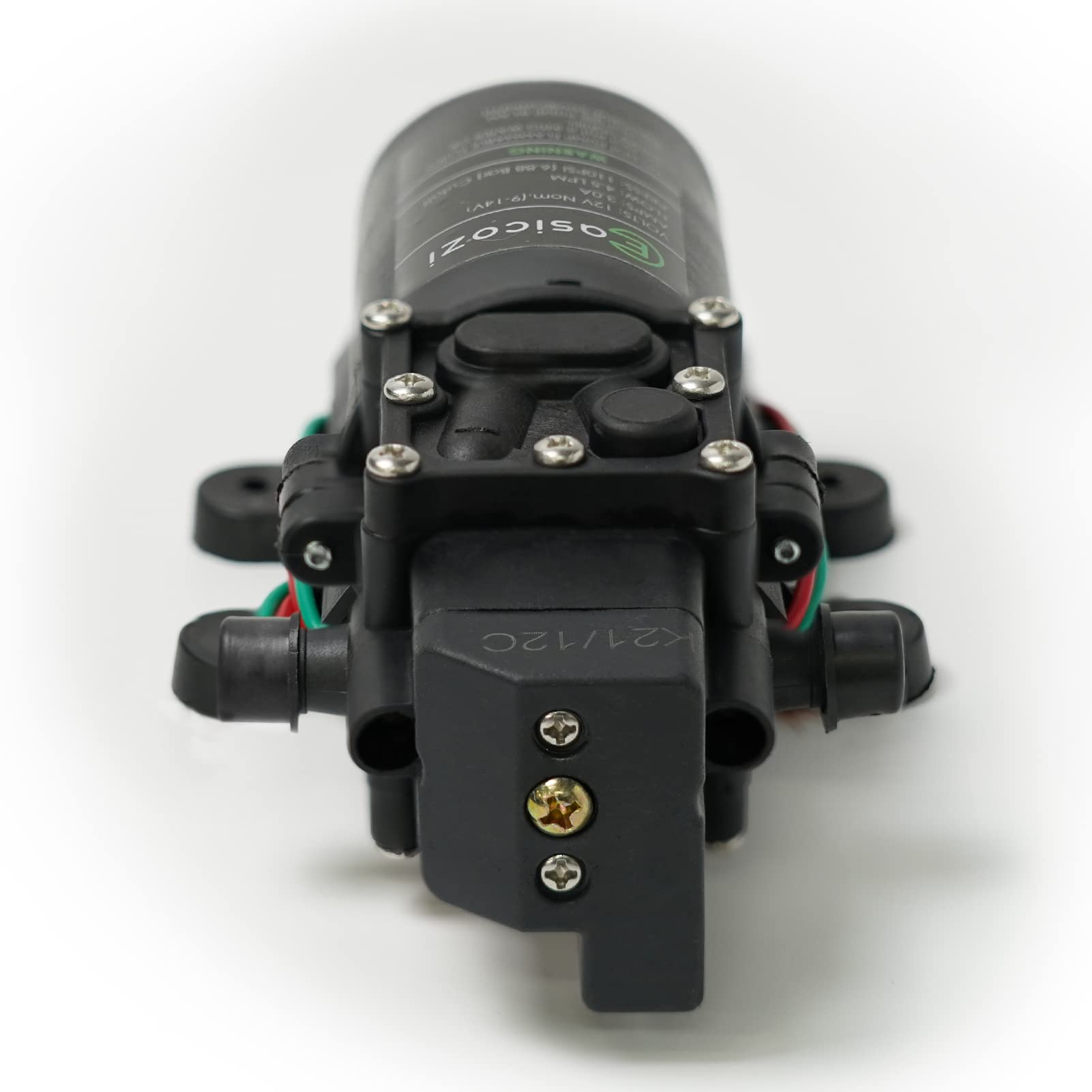 G Ganen pump with two hose clamps included for quick installation