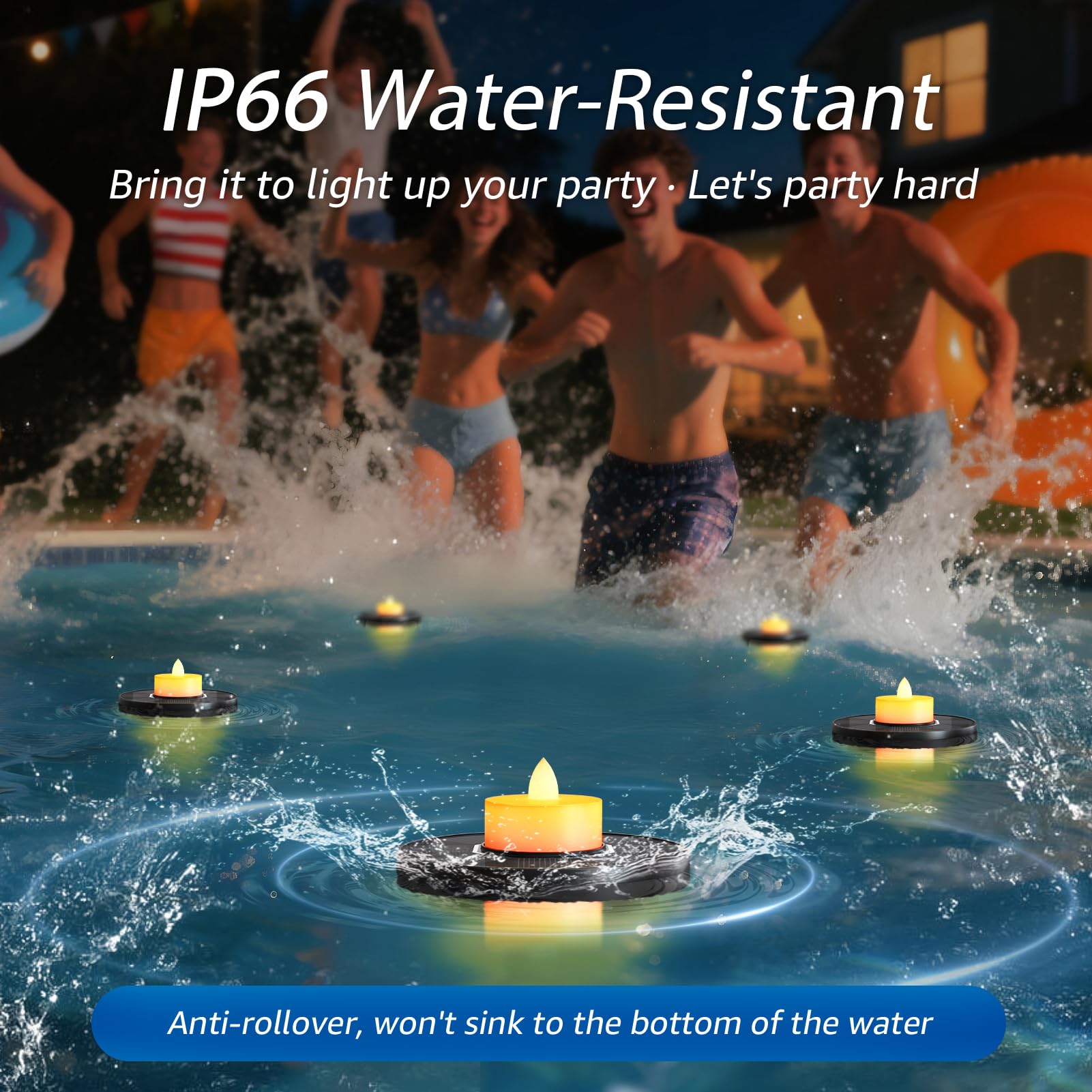 GGNOO IP66 waterproof light withstands rain and snow