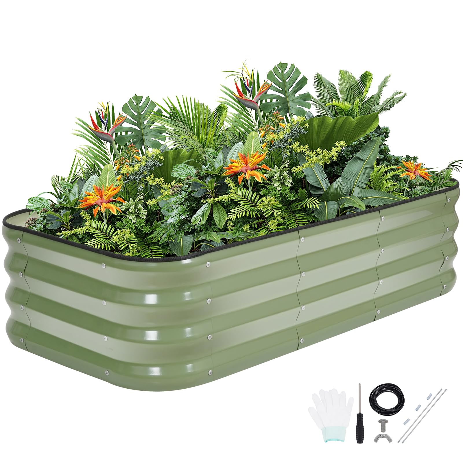 G GOOD GAIN 3-in-1 adjustable raised bed assembly for flexible layouts in tight spaces.